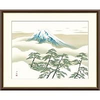 Amazon.co.jp: JHA 絵画 アート額絵 日本の名画 横山大観「冬の夕